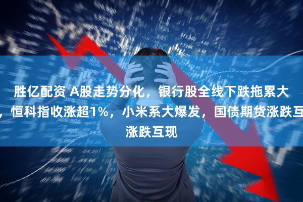 胜亿配资 A股走势分化，银行股全线下跌拖累大盘，恒科指收涨超1%，小米系大爆发，国债期货涨跌互现